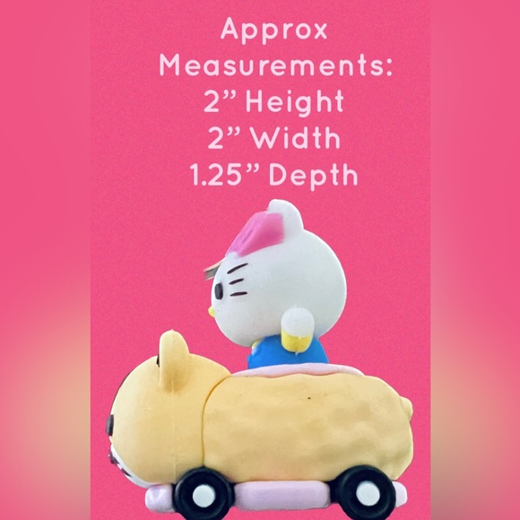 Hello Kitty Keychain or Bag Charm Silicone New - Picture 3 of 5